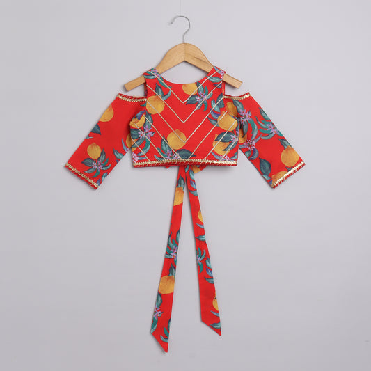 Girls Lemon Printed Skirt And Top Cotton - funlittleones.com